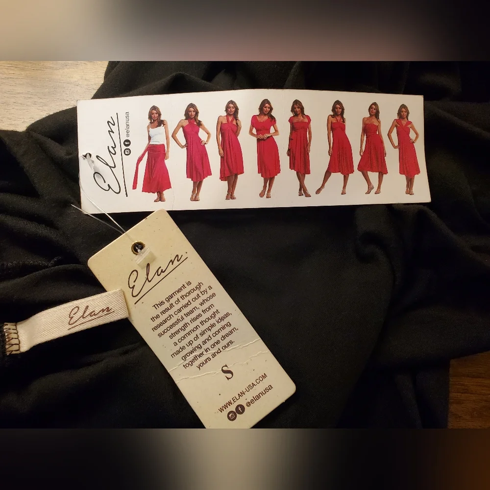 ELAN 8 WAY CONVERTABLE DRESS SIZE SMALL STRETCH KNIT NEW WITH TAGS! - Picture 8 of 10